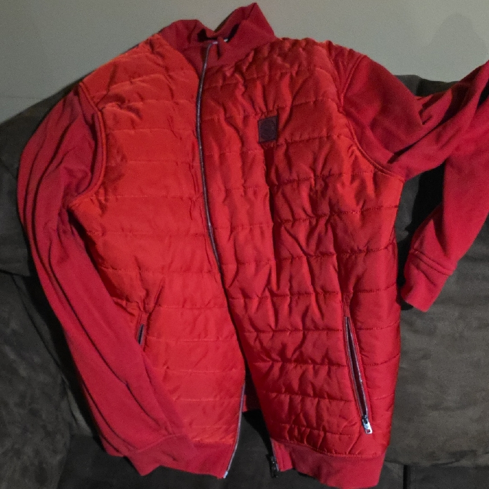 Bugatti Men's Bold Red Puffer Jacket
